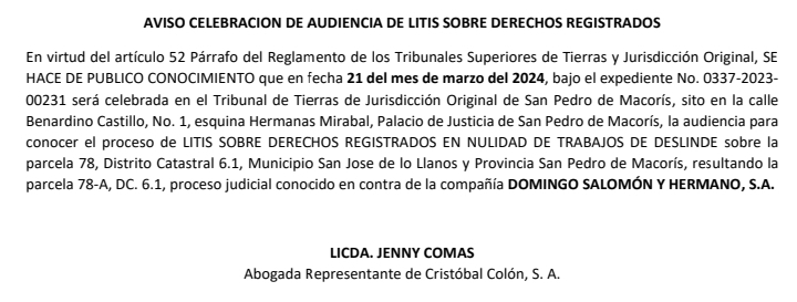 Audiencia Jenny Comas