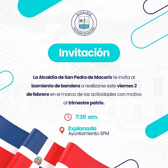 Invitación izamiento