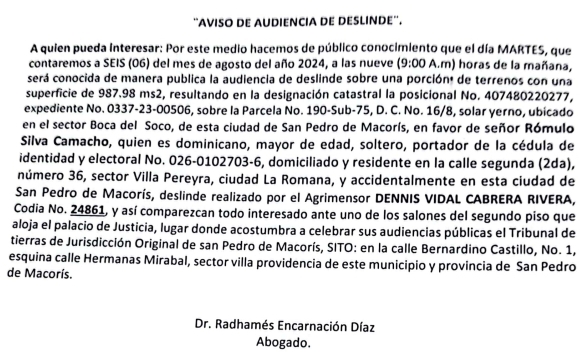 Aviso Radhames 2