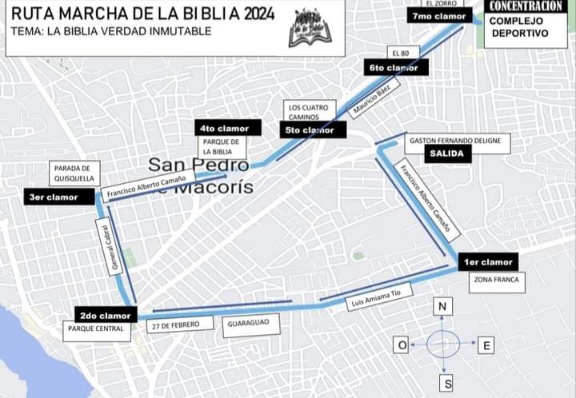 Ruta marcha biblia