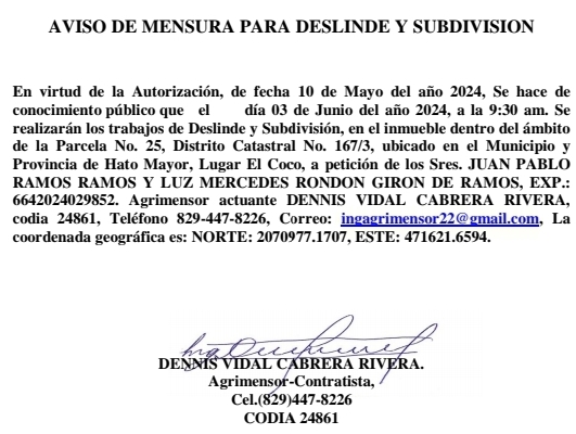 Aviso Denis Vidal 2