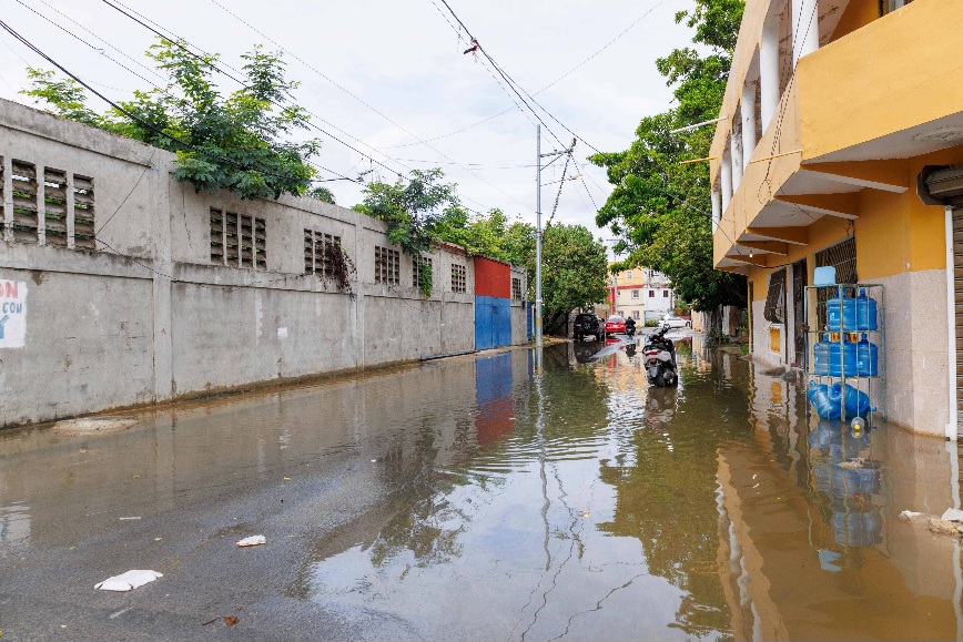 Calle inundada